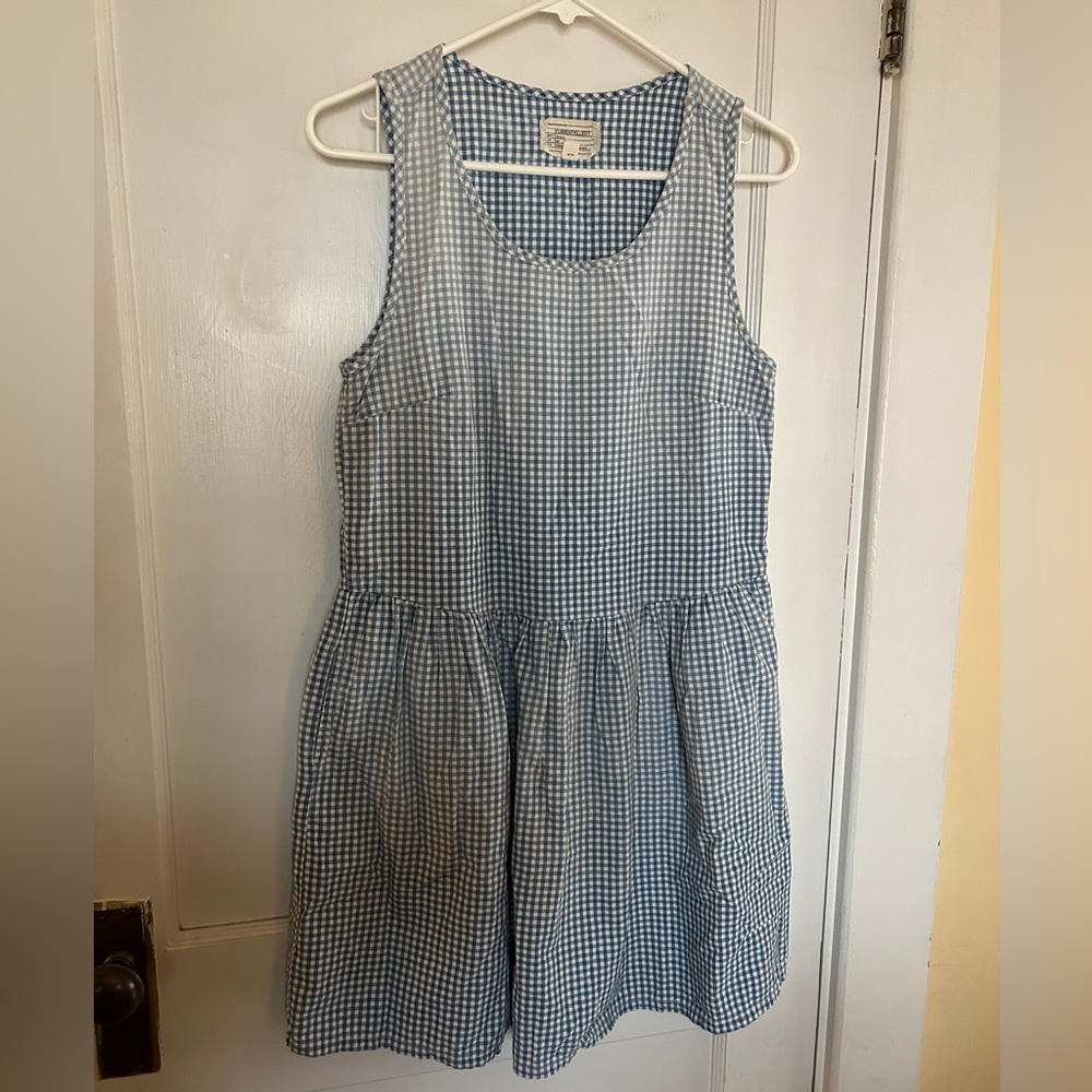 Current/Elliott gingham skater dress